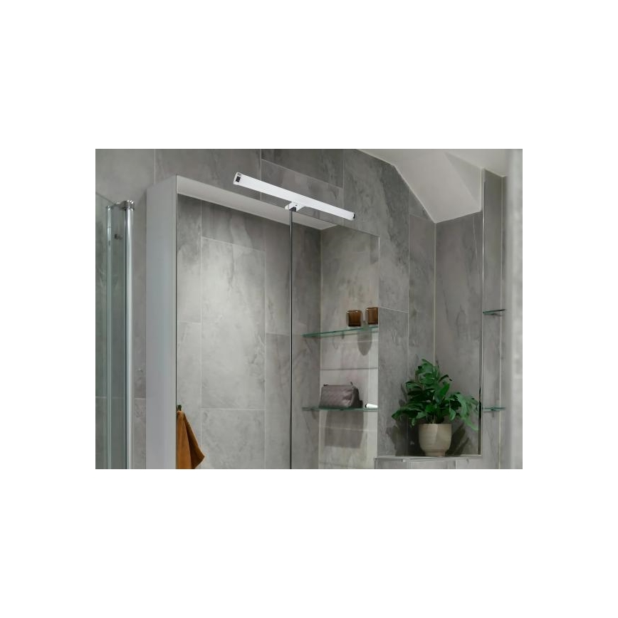 LED-spegelbelysning för badrum LED/10W/230V 45 cm IP44 blank krom