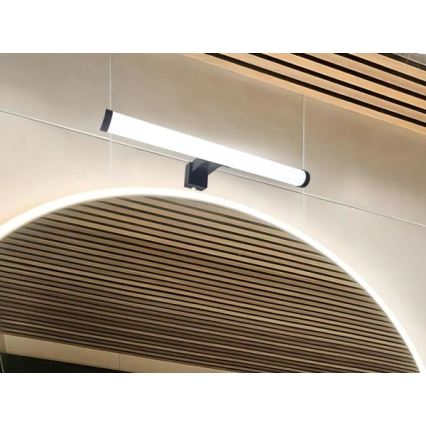 LED-spegelbelysning för badrum LED/8W/230V 30 cm IP44 svart