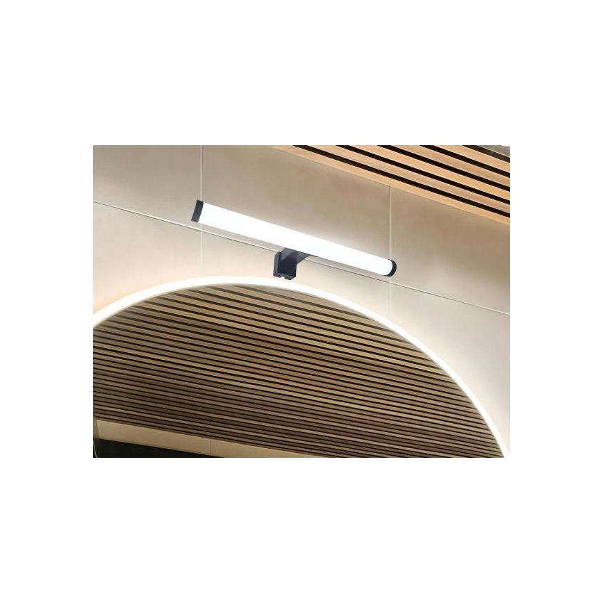 LED-spegelbelysning för badrum LED/8W/230V 30 cm IP44 svart