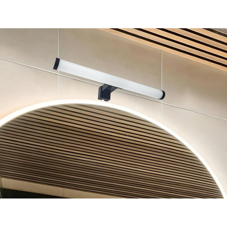 LED-spegelbelysning för badrum LED/8W/230V 30 cm IP44 svart