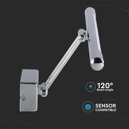 LED spegelbelysning LED/9W/230V 3000K 50cm skinande krom