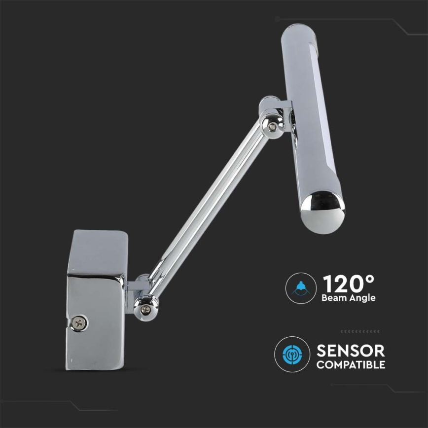 LED spegelbelysning LED/9W/230V 3000K 50cm skinande krom