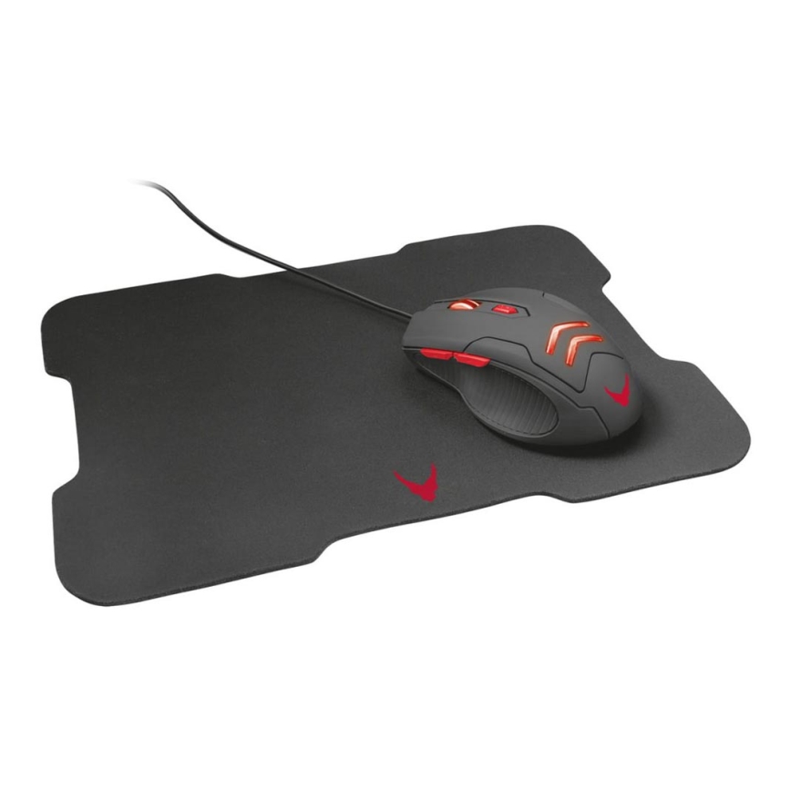 LED Spelmus med musmatta VARR 800 - 3200 DPI