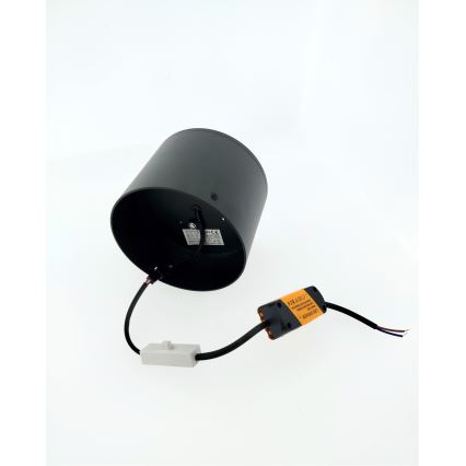 LED-spot 10 W, 230 V, 3000/4000/6400 K, Ø 12 cm, svart