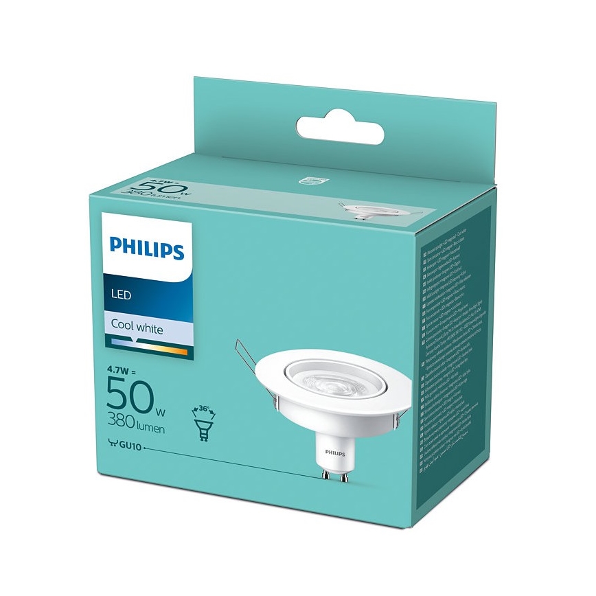 LED Spot källa Philips GU10/4,7W/230V 4000K