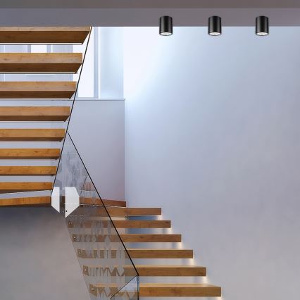 LED Spotlampa TACO 1xE27/15W/230V svart
