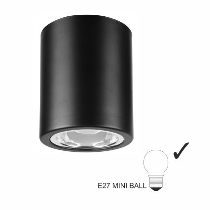 LED Spotlampa TACO 1xE27/15W/230V svart