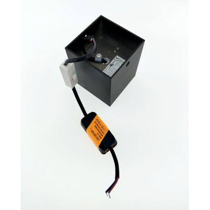 LED-spotlampa 5W/230V 3000/4000/6400K 7,5x7,5 cm svart