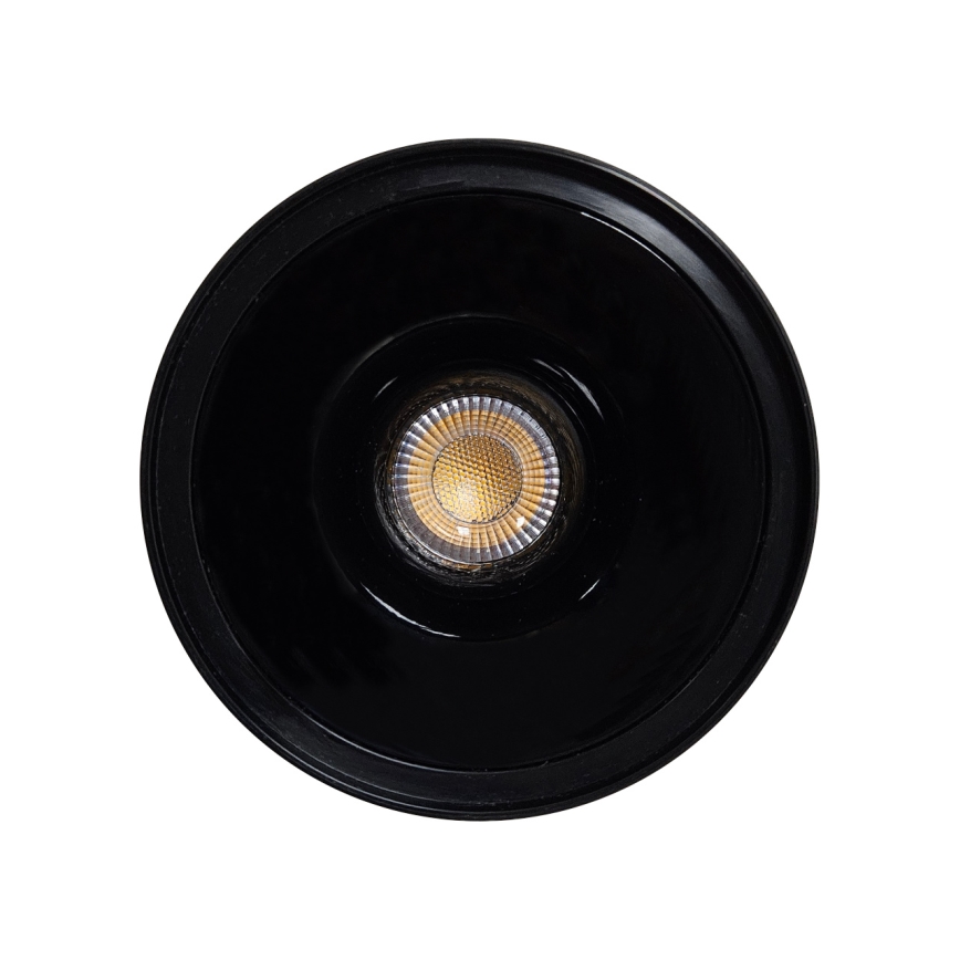 LED-spotlampa 9W/230V Ø 9 cm svart