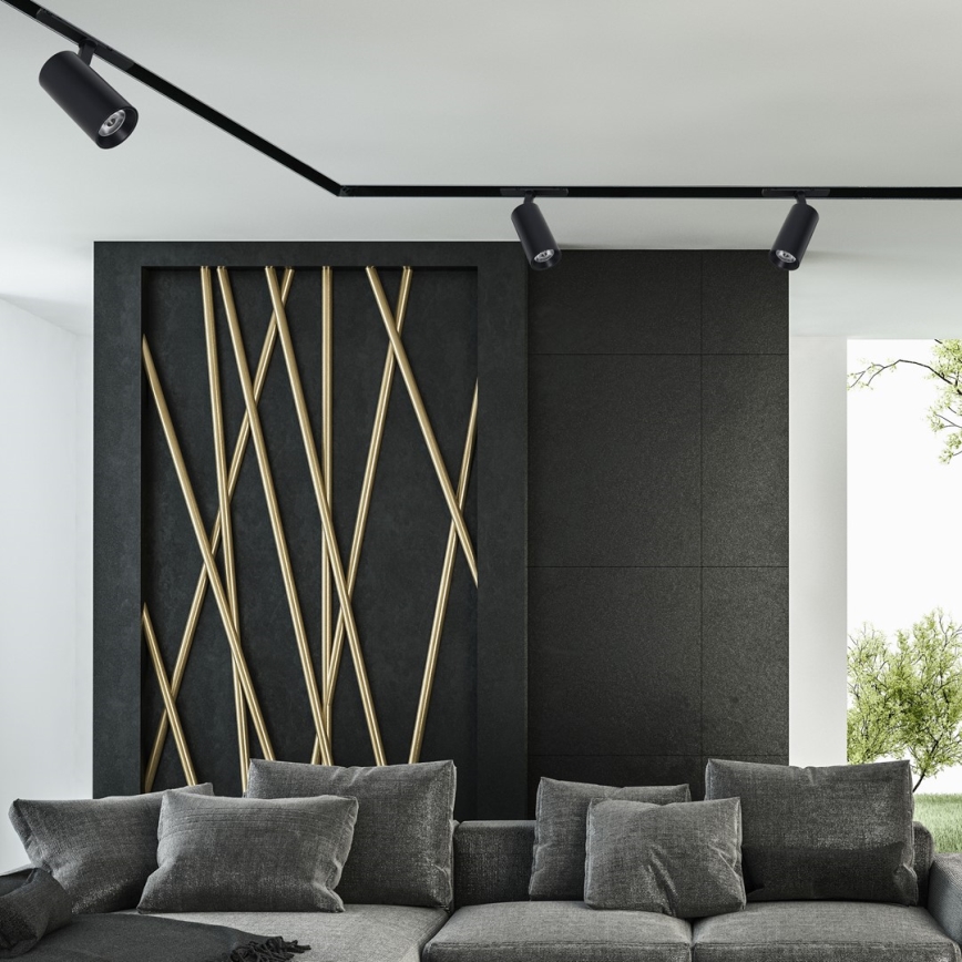 LED Spotbelysning för skensystem MAGNETIC TRACK LED/10W/48V svart
