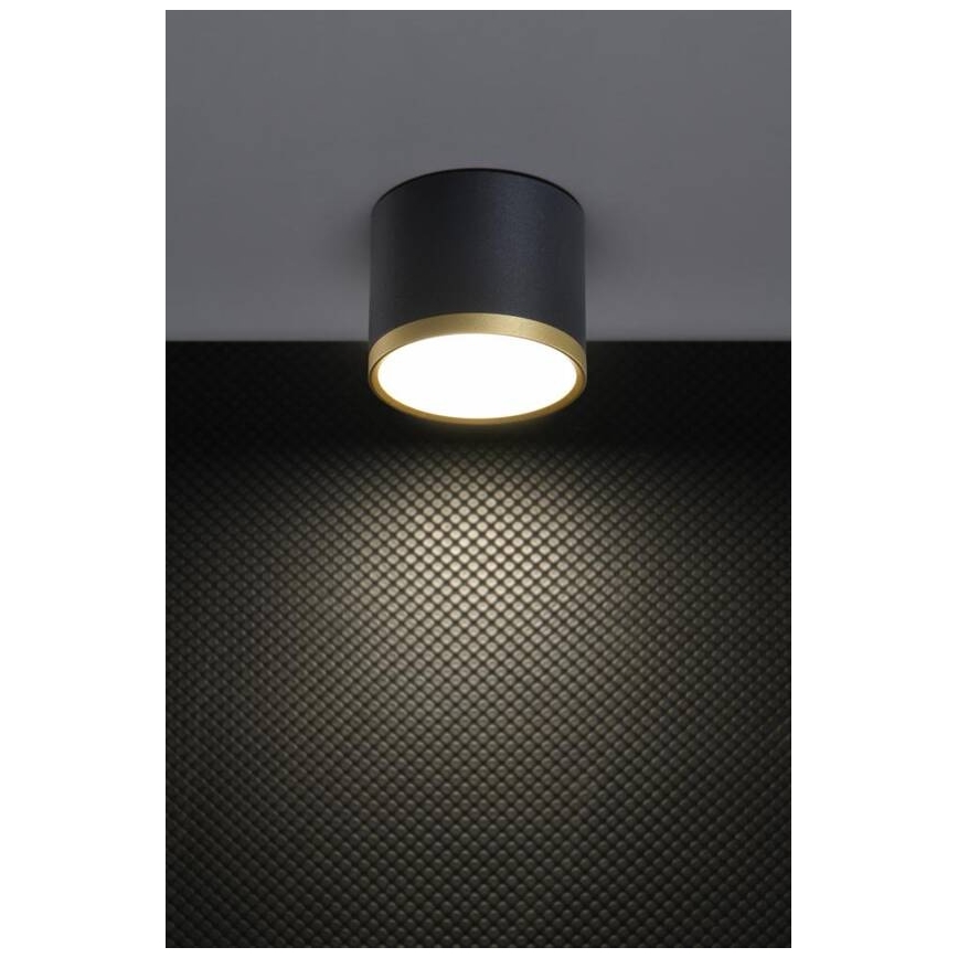 LED-spotlampa TUBA LED/9W/230V svart/guld