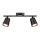 LED spotlight 2xLED/5W/230V 3000K svart
