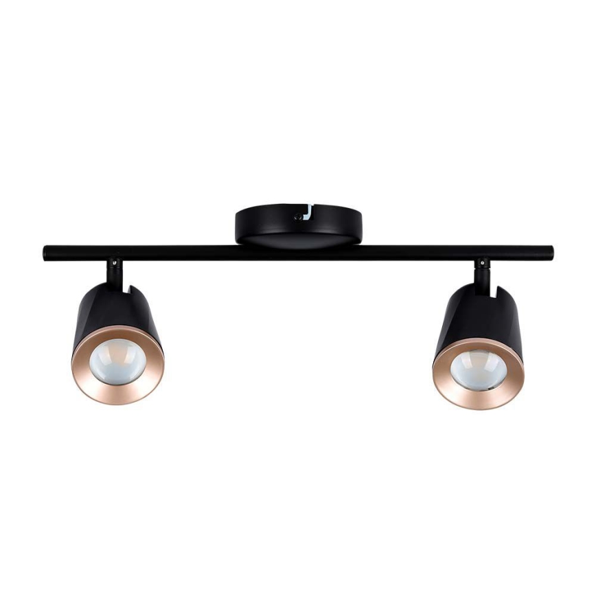 LED spotlight 2xLED/5W/230V 3000K svart