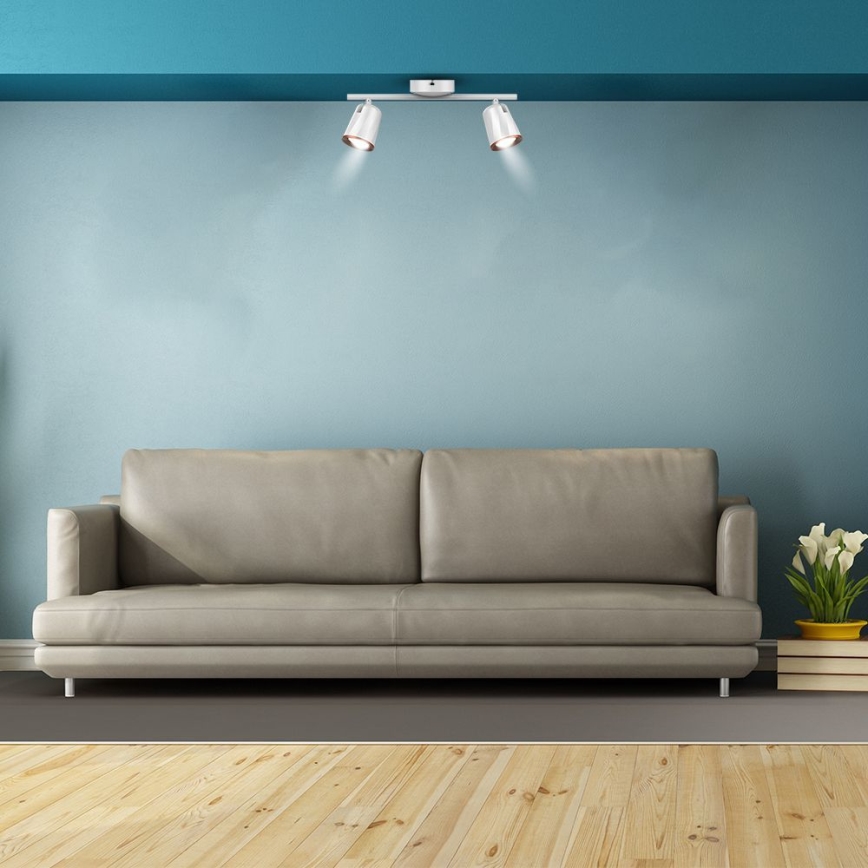 LED spotlight 2xLED/5W/230V 3000K vit