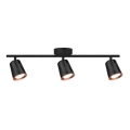 LED spotlight 3xLED/5W/230V 3000K svart