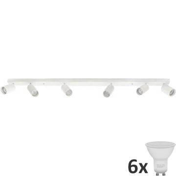 LED spotlight ANGIE 6xGU10/6W/230V vit