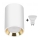 LED spotlight CHLOE 1xGU10/6W/230V rund vit/guld