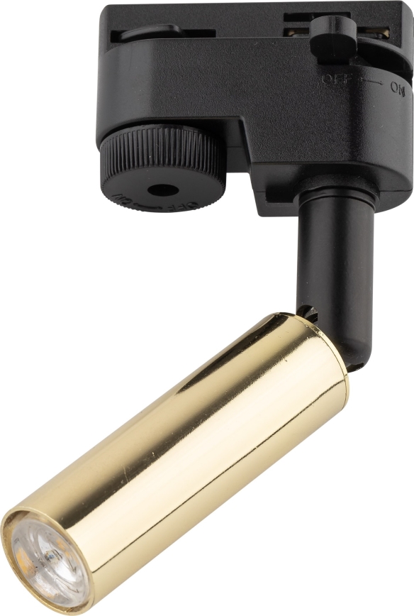 LED spotlight för 1-fas skensystem LAGOS 1xG9/3W/230V guld/svart