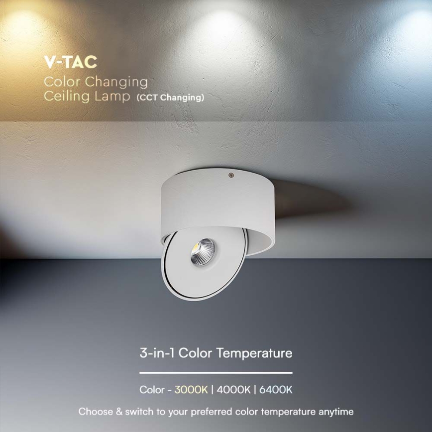 LED Flexibel spotlight LED/28W/230V 3000/4000/6400K CRI 90 vit