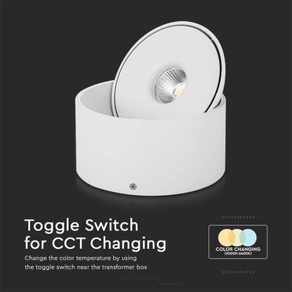 LED Flexibel spotlight LED/28W/230V 3000/4000/6400K CRI 90 vit
