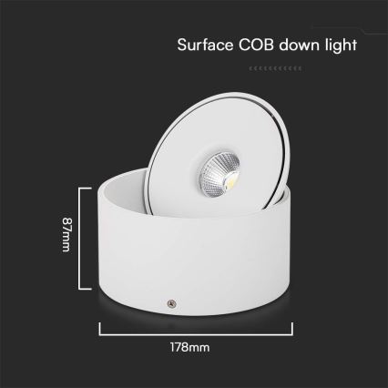 LED Flexibel spotlight LED/28W/230V 3000/4000/6400K CRI 90 vit
