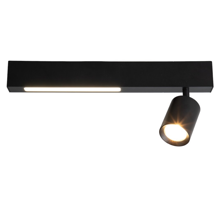 LED spotlight MAGNET LED/5W/230V + 1xGU10/60W 3000/4000K svart