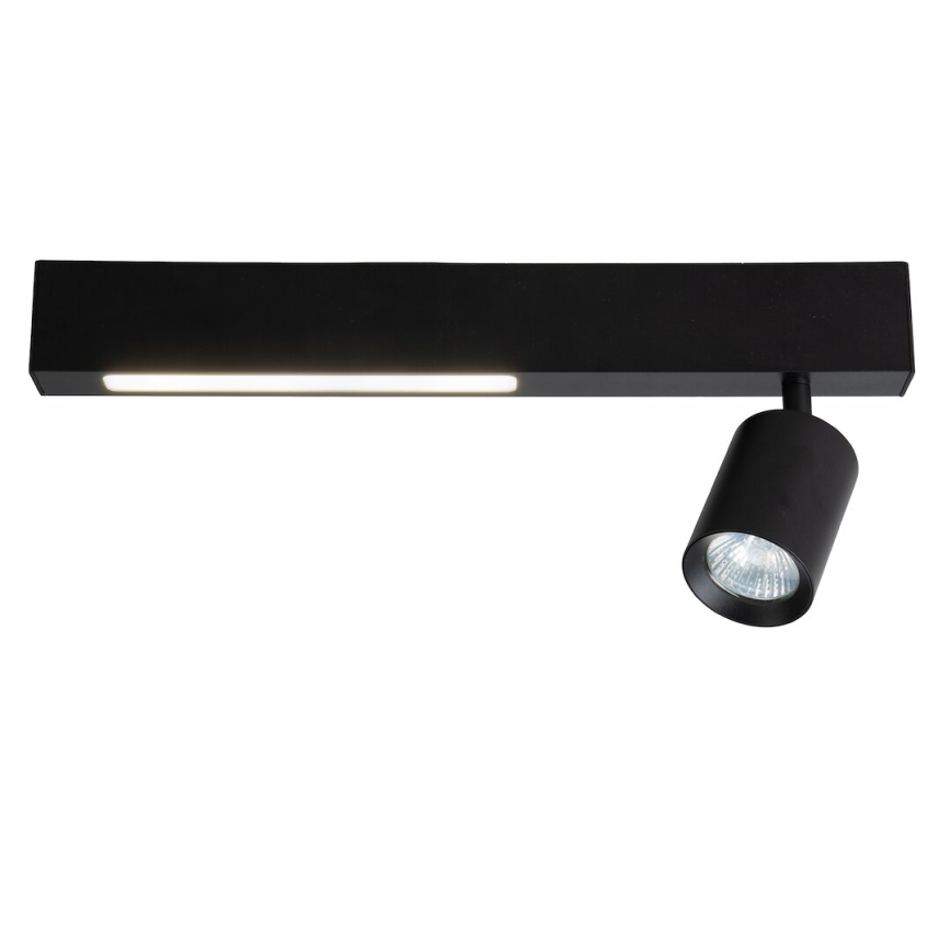 LED spotlight MAGNET LED/5W/230V + 1xGU10/60W 3000/4000K svart