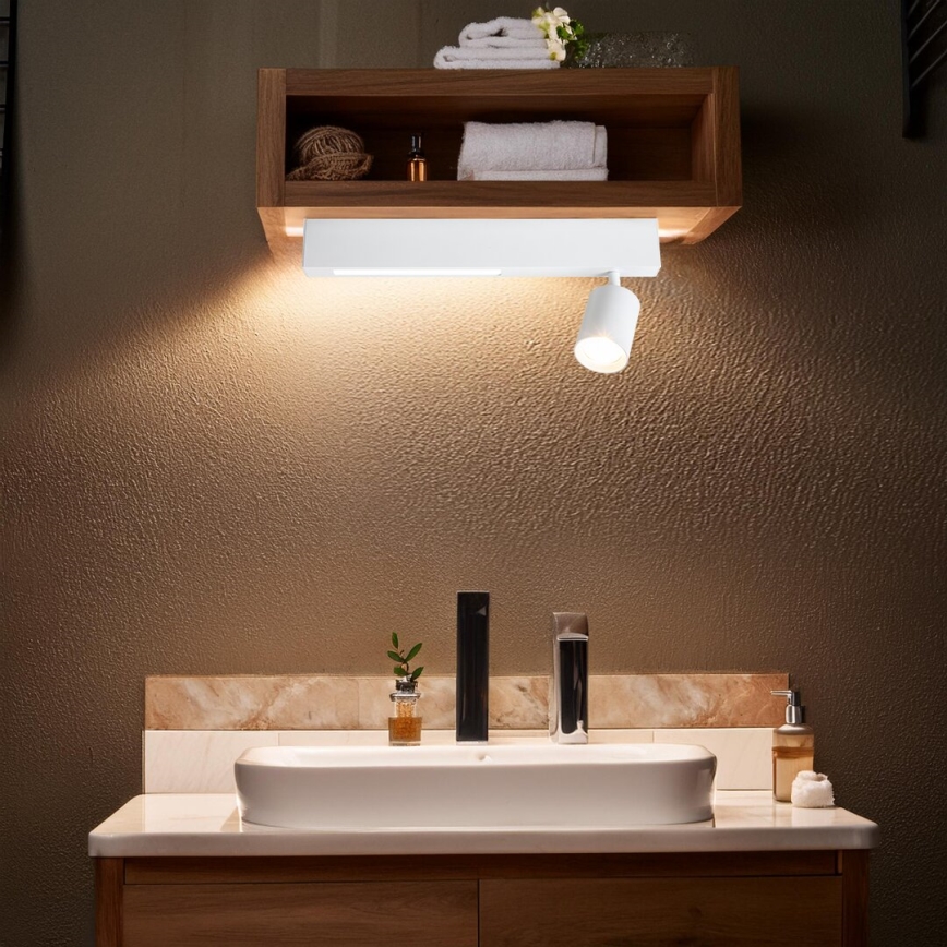 LED spotlight MAGNET LED/5W/230V + 1xGU10/60W 3000/4000K vit