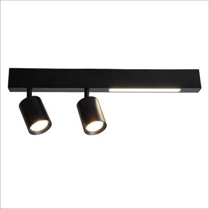 LED spotlight MAGNET LED/5W/230V + 2xGU10/60W 3000/4000K svart