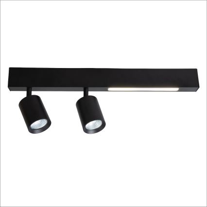 LED spotlight MAGNET LED/5W/230V + 2xGU10/60W 3000/4000K svart