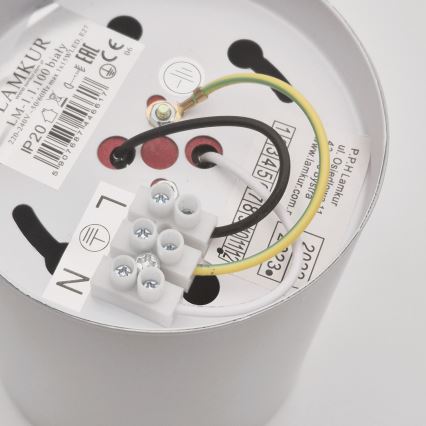LED spotlight TACO 1xE27/15W/230V vit