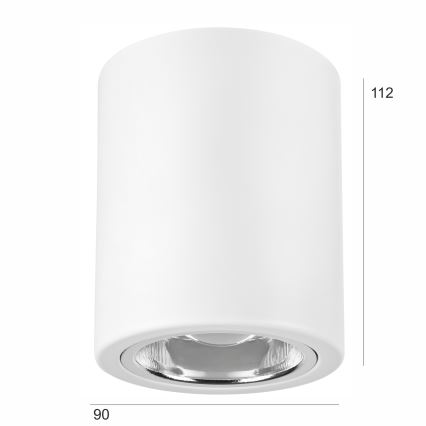 LED spotlight TACO 1xE27/15W/230V vit