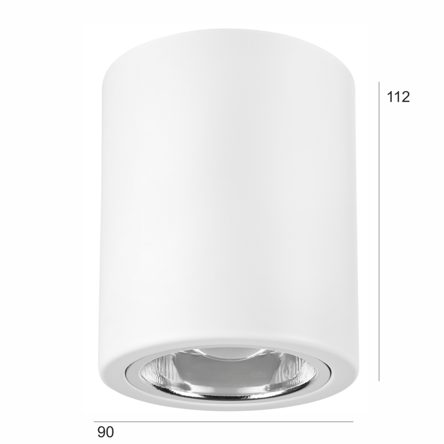 LED spotlight TACO 1xE27/15W/230V vit