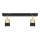 LED spotlight TUBSSON 2xGU10/4,8W/230V svart/guld
