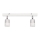 LED Spotlight TUBSSON 2xGU10/4,8W/230V vit/skinande krom