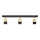 LED spotlight TUBSSON 3xGU10/4,8W/230V svart/guld