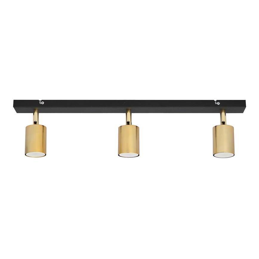 LED Spotlight TUNE 3xGU10/4,8W/230V guld/svart