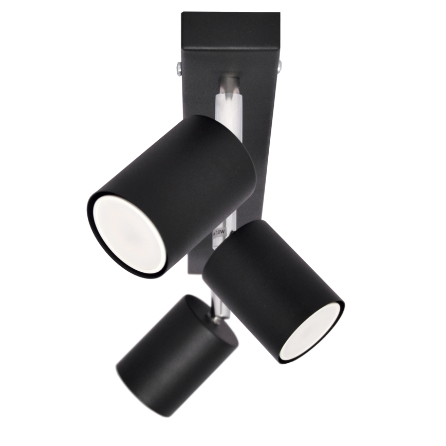 LED Spotlight TUNE 3xGU10/4,8W/230V svart