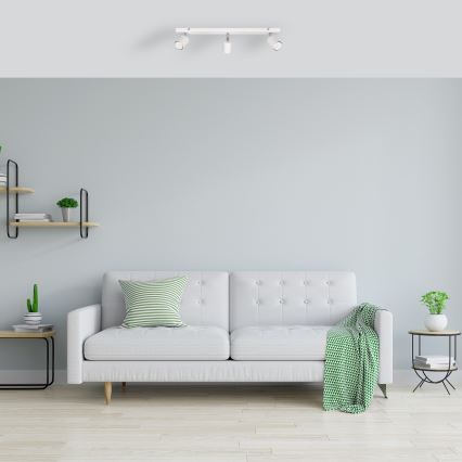 LED Spotlight TUNE 3xGU10/4,8W/230V vit