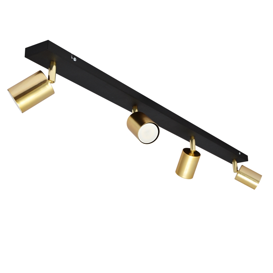 LED Spotlight TUNE 4xGU10/4,8W/230V guld/svart