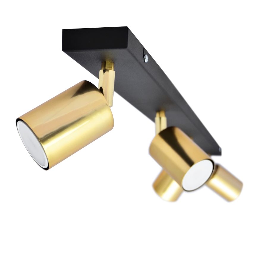 LED Spotlight TUNE 4xGU10/4,8W/230V guld/svart