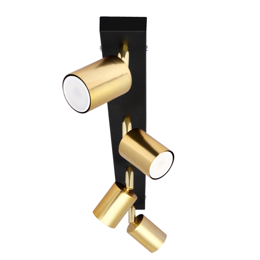 LED Spotlight TUNE 4xGU10/4,8W/230V guld/svart