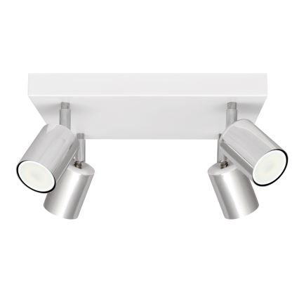 LED spotlight TUNE 4xGU10/4,8W/230V matt krom/vit