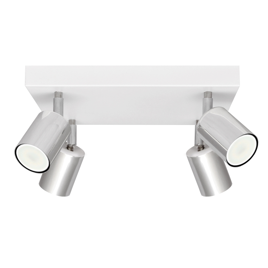 LED spotlight TUNE 4xGU10/4,8W/230V matt krom/vit