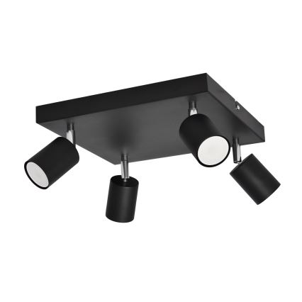 LED Spotlight TUNE 4xGU10/4,8W/230V svart