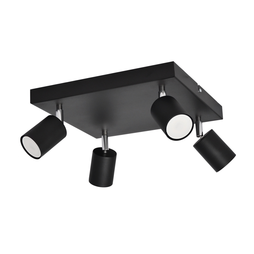 LED Spotlight TUNE 4xGU10/4,8W/230V svart