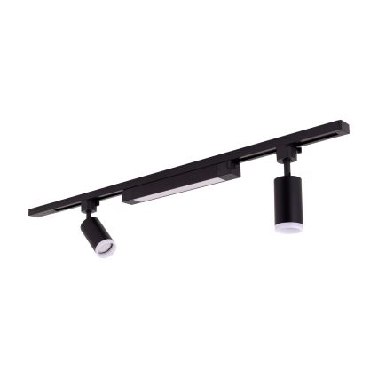 LED Spotlightsystem i skensystem TRACER 2xGU10/10W/230V + LED/20W 1 m svart