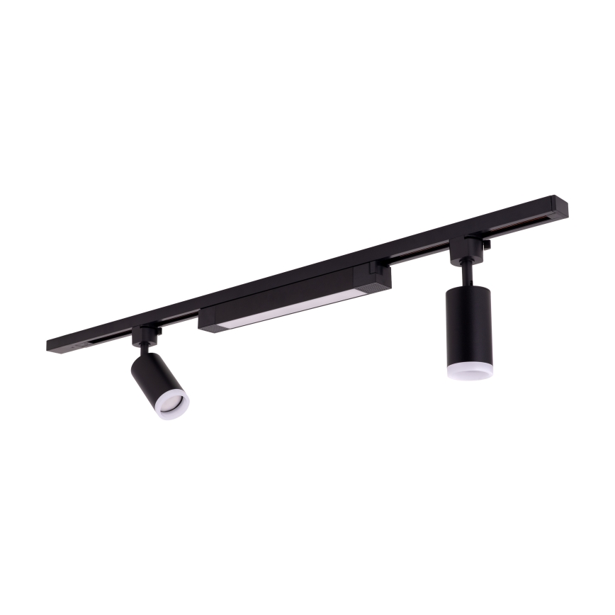 LED Spotlightsystem i skensystem TRACER 2xGU10/10W/230V + LED/20W 1 m svart