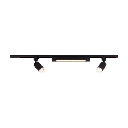 LED Spotlightsystem i skensystem TRACER 2xGU10/10W/230V + LED/20W 1 m svart