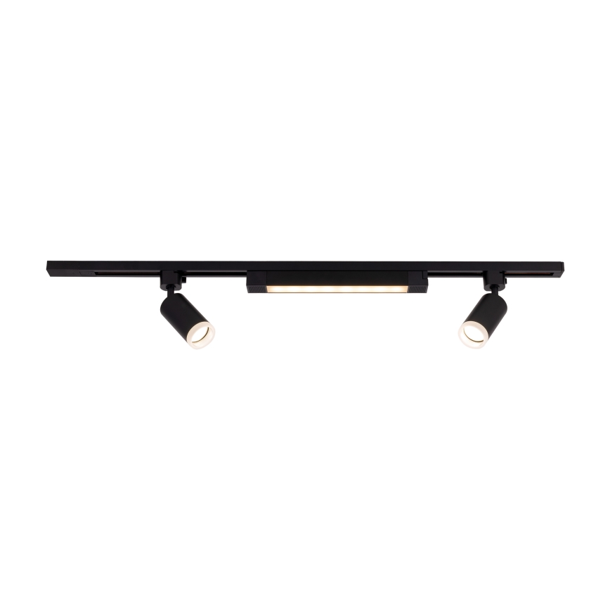 LED Spotlightsystem i skensystem TRACER 2xGU10/10W/230V + LED/20W 1 m svart